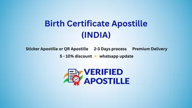 Birth certificate apostille service for Indians abroad