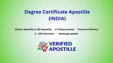 MEA apostille for Indian degree certificates (Sticker or e-Apostille QR)